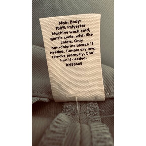 NWT Open Edit Size 6 Sage Green Wide-Leg Trousers Polyester Pockets High Waisted - Picture 9 of 9